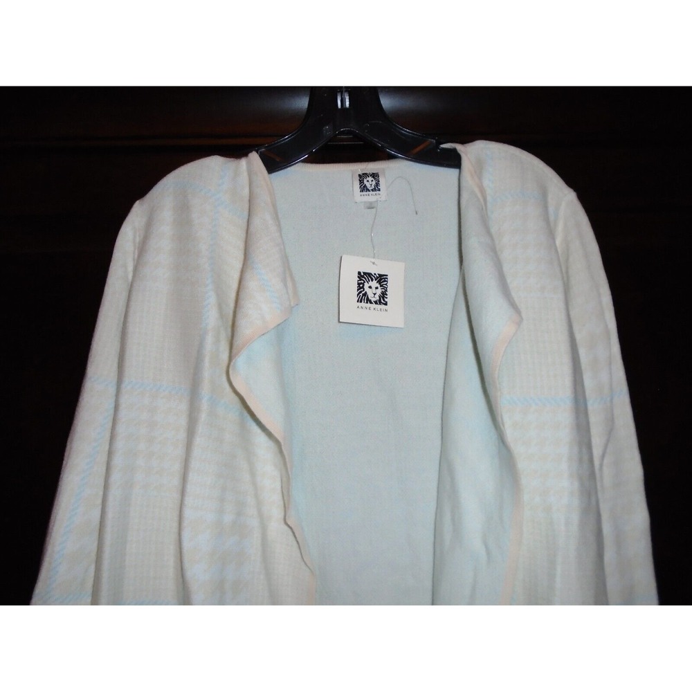 Anne Klein Sz  Medium  Open Cardigan Long knit Women's Mfg $109 NEW - Picture 4 of 11